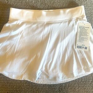 Brand new lululemon white skirt tennis or golf high rise!